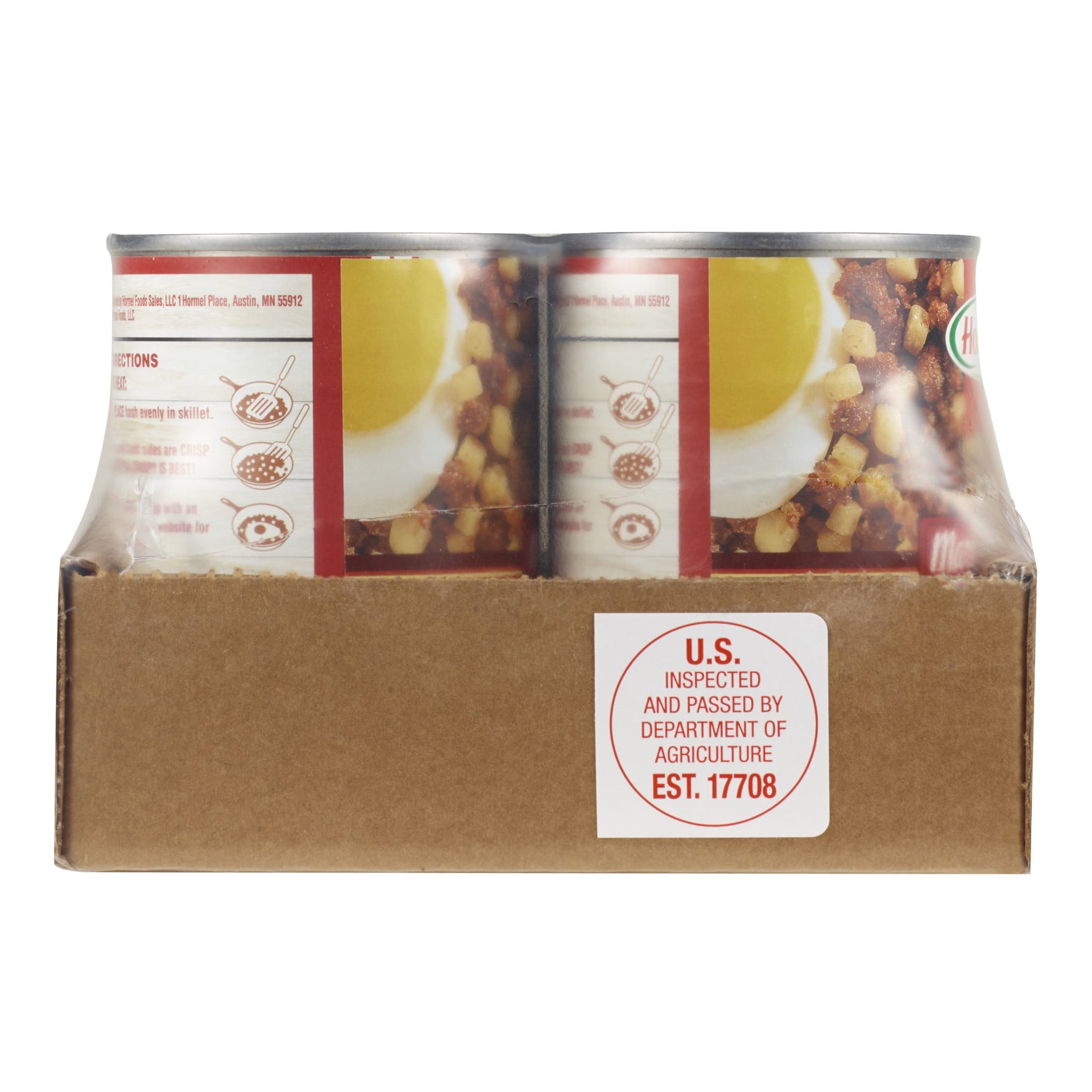 4-Pack HORMEL  Corn Beef Hash, Canned Corned Beef, Shelf Stable, 14 Oz Steel Can