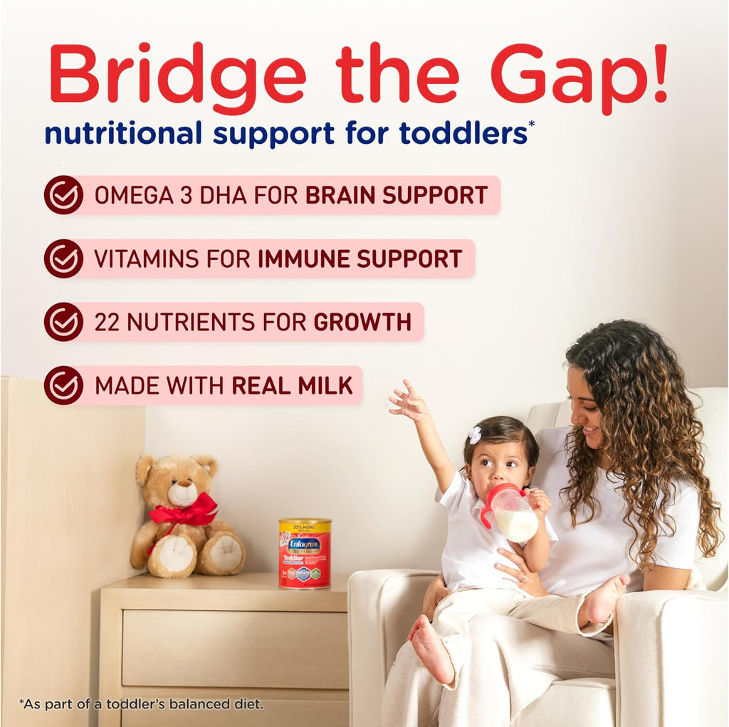 Premium Toddler Nutritional Drink, Try Our Brain Supporting Trio, Natural Vanilla Flavor, 32Oz Can (Pack of 2)