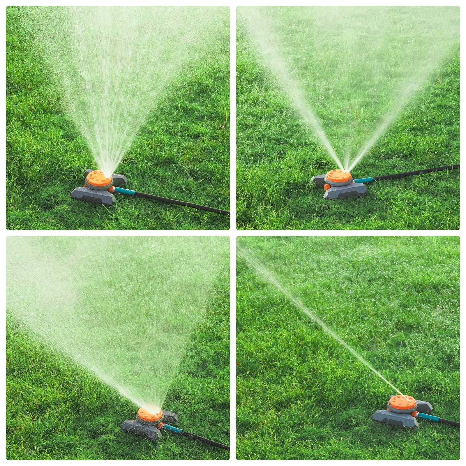8-Pattern Sprinklers for Yard, Lawn Water Sprinkler for Watering Small and Large Garden, Yard and Lawn