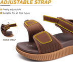 Womens Orthopedic Walking Sandals Ladies Recovery Sport Thick Athletic Cushion Outdoor Hiking Water Sandles Adjustable Strap Sandals with Comfortable Plantar Fasciitis Arch Support