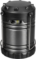 Battery Operated Lights, Stainless Steel Two Lighting Modes Flashlights Rechargeable Lamp Camping Lantern Emergency Light with Hanging Handle for Hiking Camping Fishing