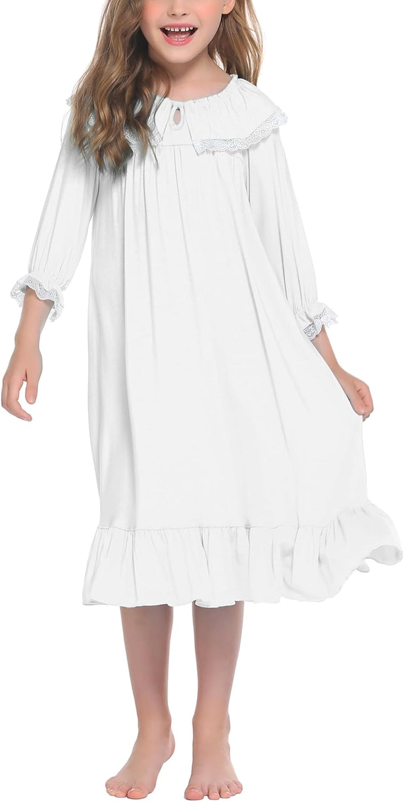 Girls Nightgowns Toddler Pajamas Dress Sleep Nightshirts Princess Soft Sleepwear for Kids