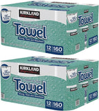Kirkland Signature Premium Big Roll Paper Towels 24-Roll, 160 Sheets per Roll