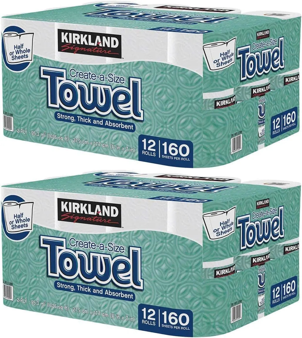 Kirkland Signature Premium Big Roll Paper Towels 24-Roll, 160 Sheets per Roll