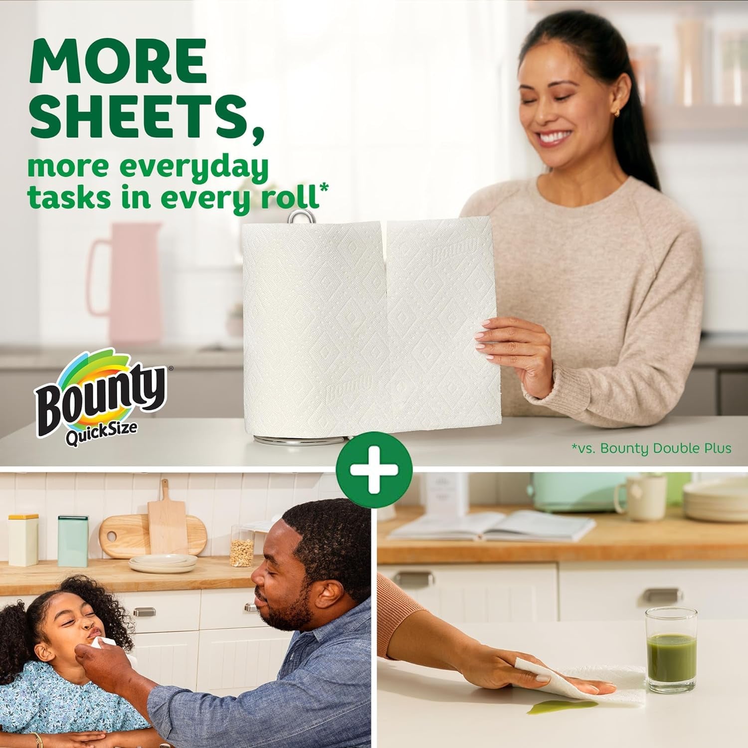 Quick-Size Paper Towels, White, 12 Family Triple Rolls = 36 Regular Rolls