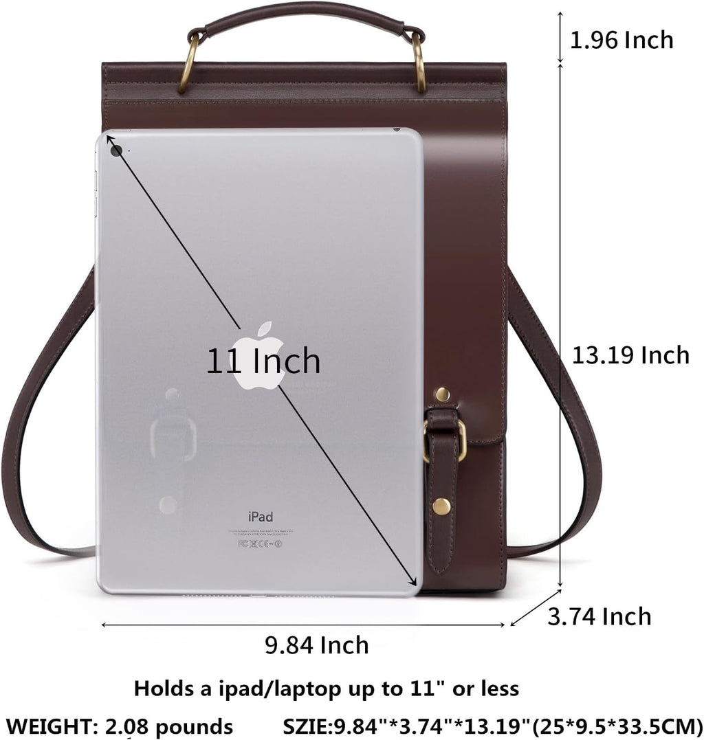 Leather Backpack Purse for Women Fashion Travel Shoulder Bag | Genuine Leather and Microfiber Leather, College Backpacks, Vintage, Casual Work Bag