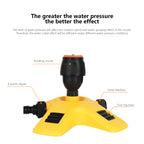 Garden Watering Sprinkler,Lawn Sprinkler,360 Degree Rotating Lawn Sprinkler Large Area Coverage - Adjustable, Weighted Gardening Watering System