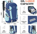 35L Ultra Lightweight Foldable Packable Hiking Backpack | Travel Backpack, Survival Whistle, Water-Resistant, Camping Daypack, Outdoor Sports, 0.88 Pounds, Men & Women