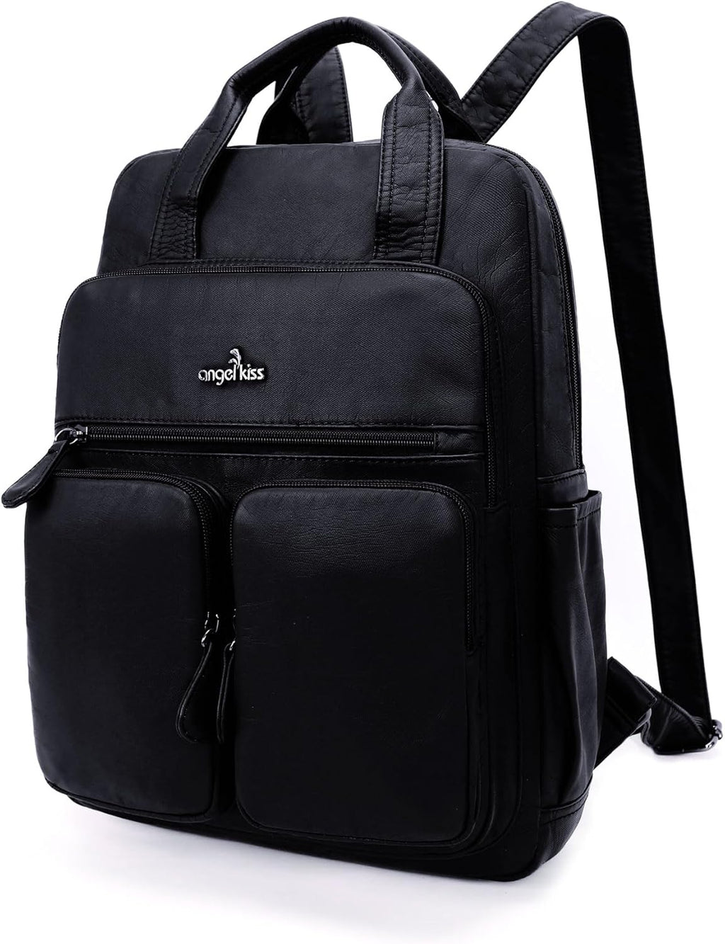 Backpack Purse for Women Soft Washed Leather Multi Pocket Casual Travel Backpacks…