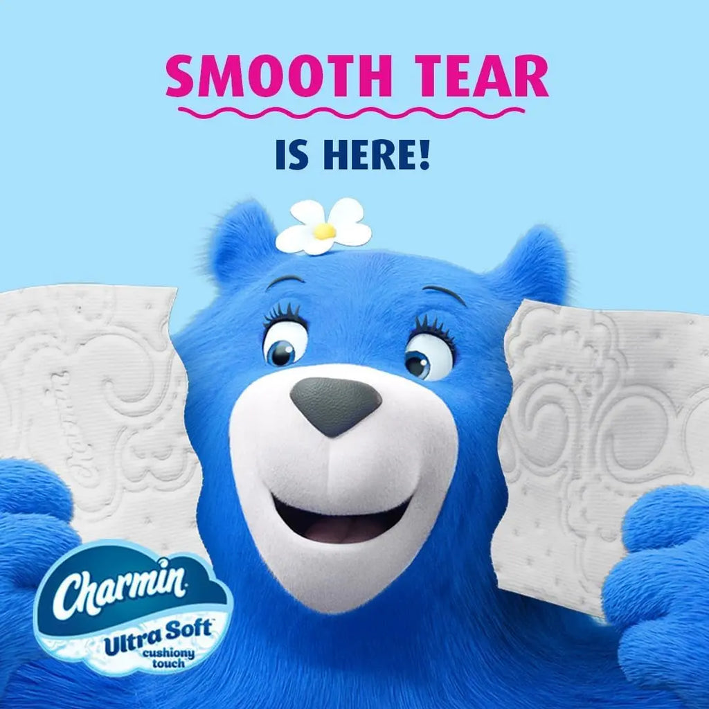 Ultra Soft Cushiony Touch Toilet Paper, 24 Family Mega Rolls = 123 Regular Rolls