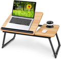 Adjustable Laptop Desk for Bed,Bed Table for Laptops,Laptop Stand for Beds,Lap Desk Foldable Bed Desk for Laptops and Writing,Portable Beds Tray Table with Cup Holder