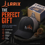 LARIX Trucker Hat Men - Snapback Cap with Breatheable Mesh Back, Hats for Men, Mens Hat, Mens Trucker Hats