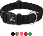 Black Puppy Collar, Quick-Release Buckle, Adjustable for Small Dogs | Durable Nylon, Adjustable Fit for Growing Pups. Great for Home Wear – Keeps Your Pup Looking Sharp & Comfortable