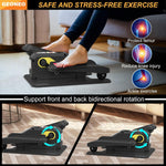 Under Desk Elliptical Machine, Electric Ellipse Leg Exerciser for Senior, Quiet and Compact Electric Seated Pedal Exerciser for Home with Display Monitor, Remote Control and 12 Adjustable Speeds