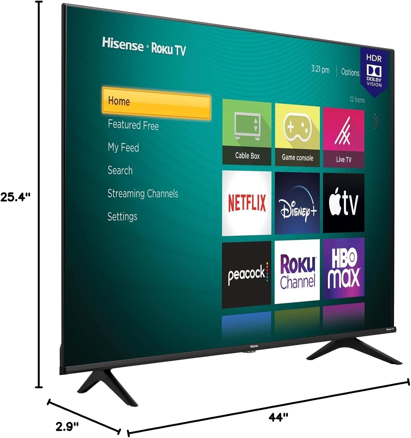 50-Inch Class R6 Series 4K UHD Smart Roku TV with Alexa Compatibility, Dolby Vision HDR, DTS Studio Sound, Game Mode (50R6G),Black