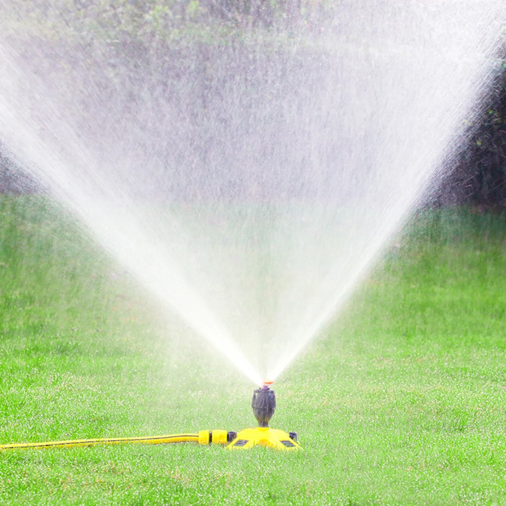 Garden Watering Sprinkler,Lawn Sprinkler,360 Degree Rotating Lawn Sprinkler Large Area Coverage - Adjustable, Weighted Gardening Watering System