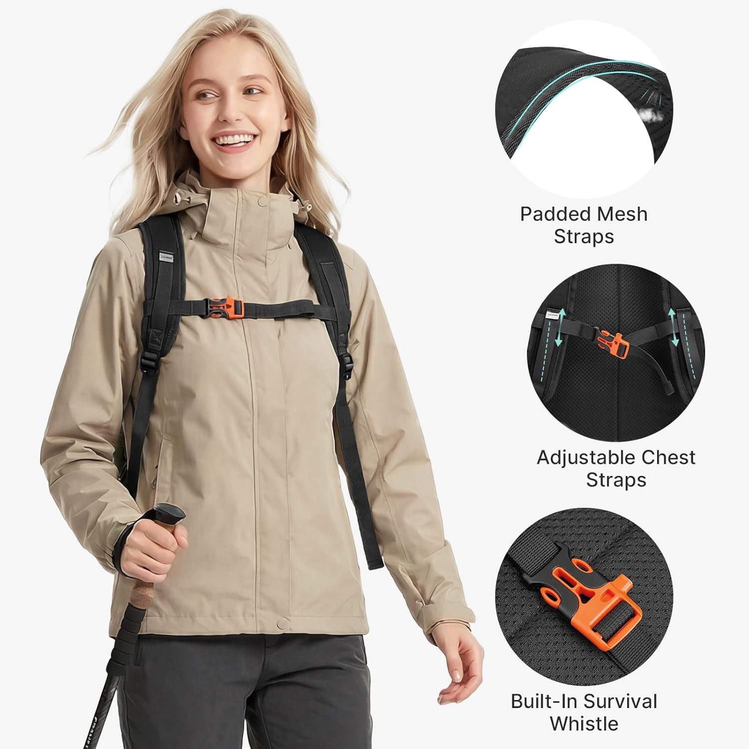 10L Small Hiking Backpack for Women Men | Mini Lightweight Travel Casual Daypack, Water Repellent Fabric, Fits 11" Tablet