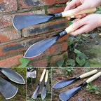 Garden Shovel Trowel Tool Set, 3 Pack Heavy Duty Gardening Tools Set Include Wide Garden Trowel, Hand Shovel with Repotting Mat, Small Shovels for Digging Planting Transplanting