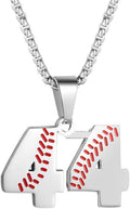 Inspiration Baseball Jersey Number Necklace Stainless Steel Charms Number Pendant for Men Women