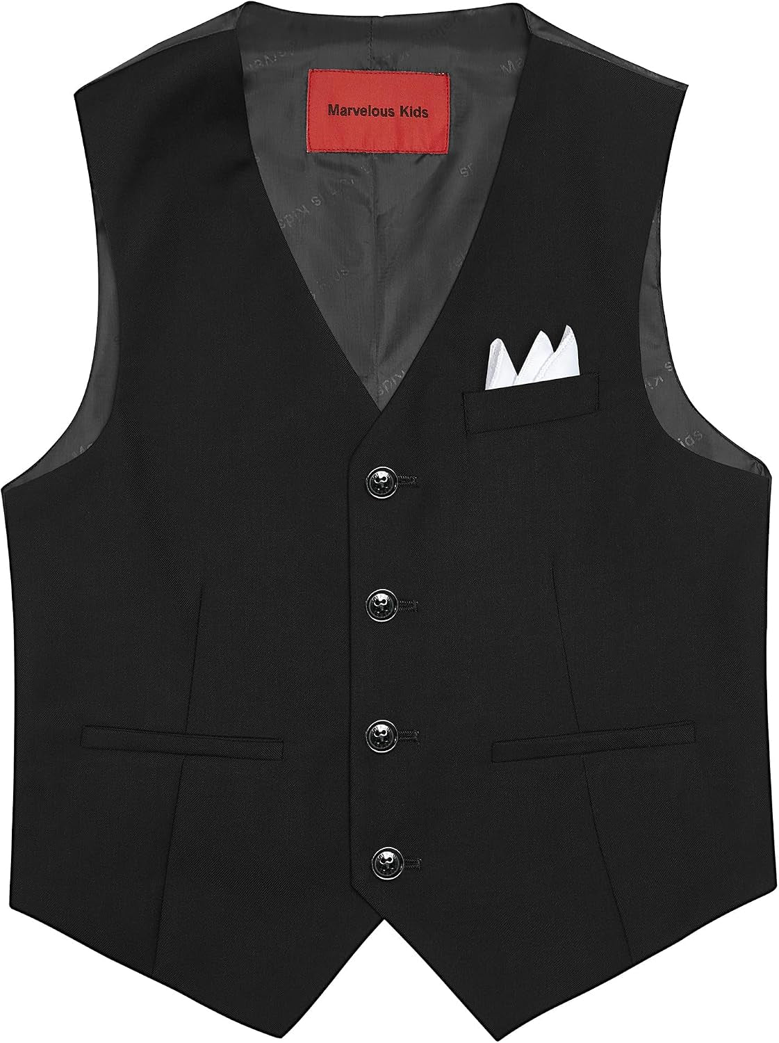 Boys Formal Suit Set 5 Pieces Slim Fit Ring Bearer Outfit