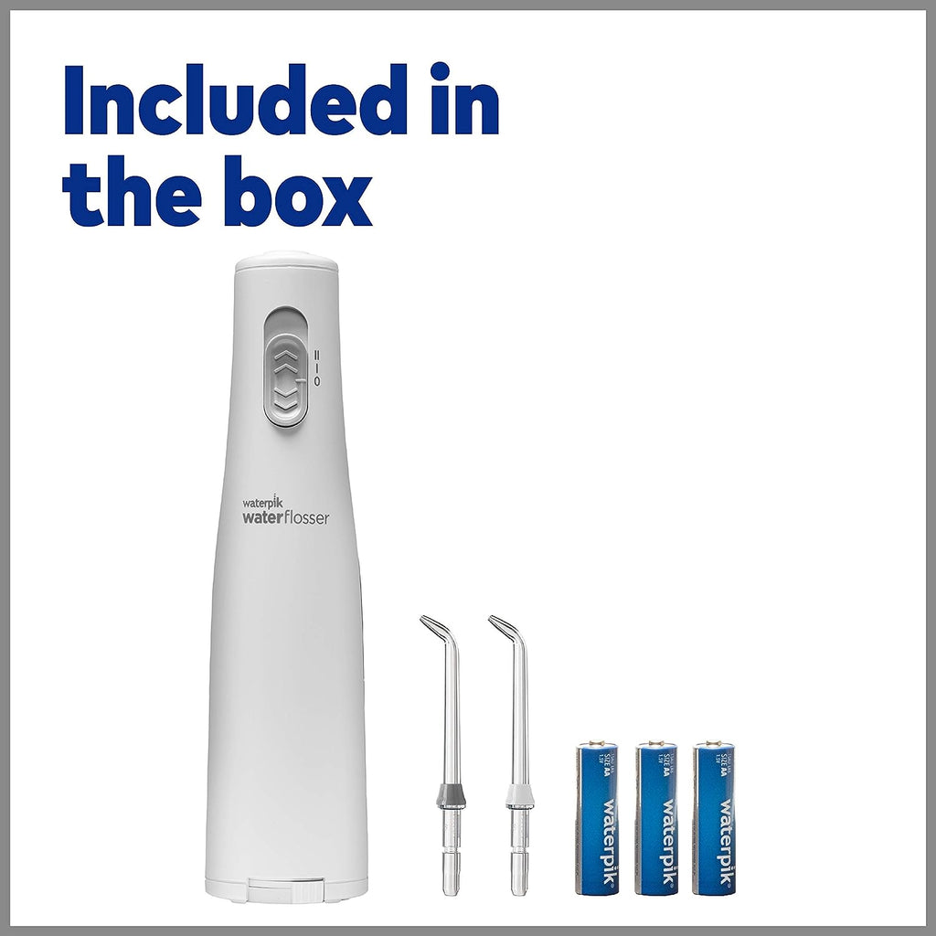 Cordless Water Flosser, Battery Operated & Portable for Travel & Home, ADA Accepted Cordless Express, White Wf-02(Packaging May Vary)
