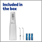 Cordless Water Flosser, Battery Operated & Portable for Travel & Home, ADA Accepted Cordless Express, White Wf-02(Packaging May Vary)
