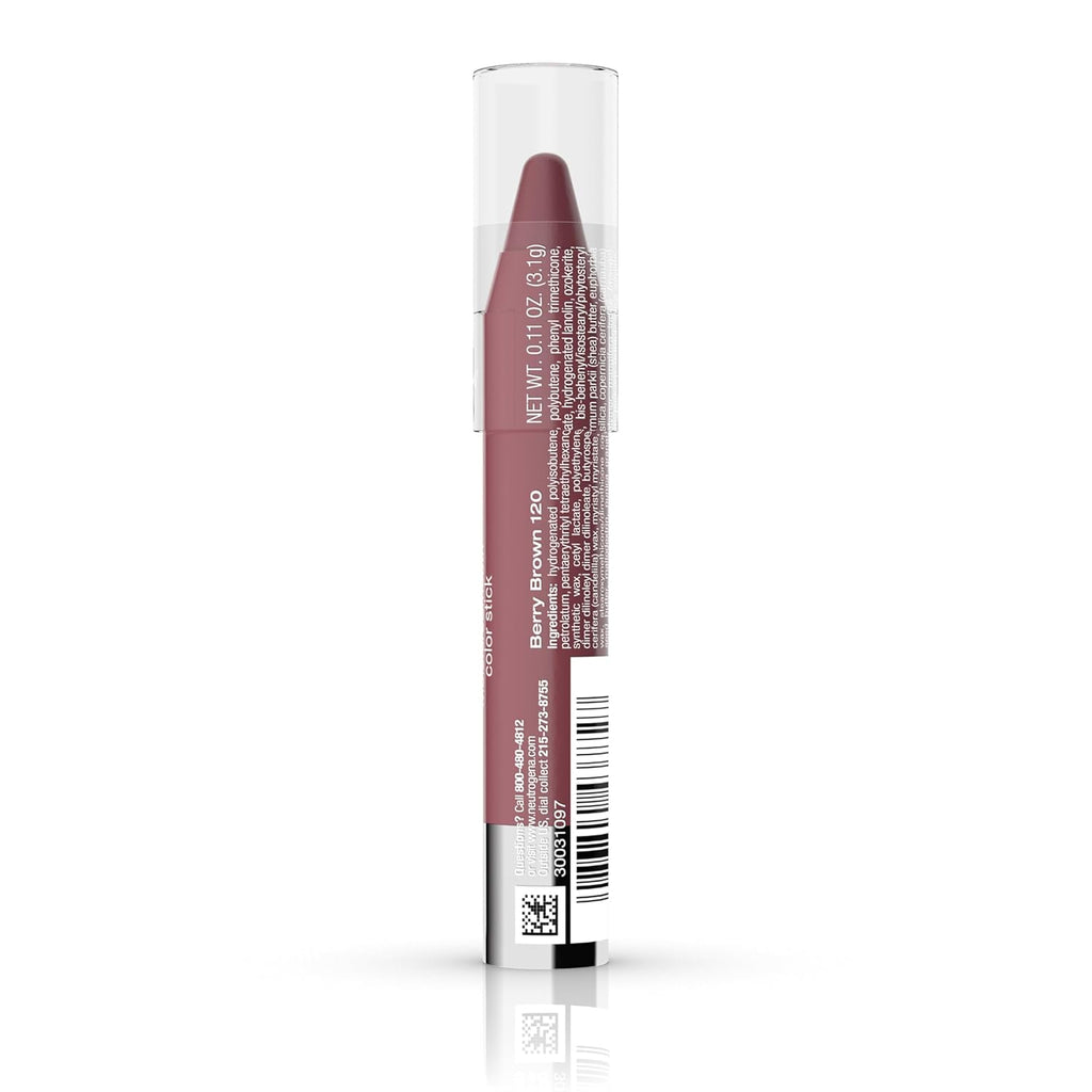Neutrogena Moisturesmooth Color Stick, 120 Berry Brown, .011 Oz, 36 Pack