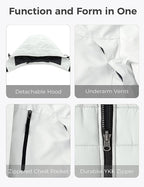 Women'S 3 in 1 Ski Jacket Cotton Padded Liner Winter Coat | Classic Simple Style Matches Various Daily Outfits