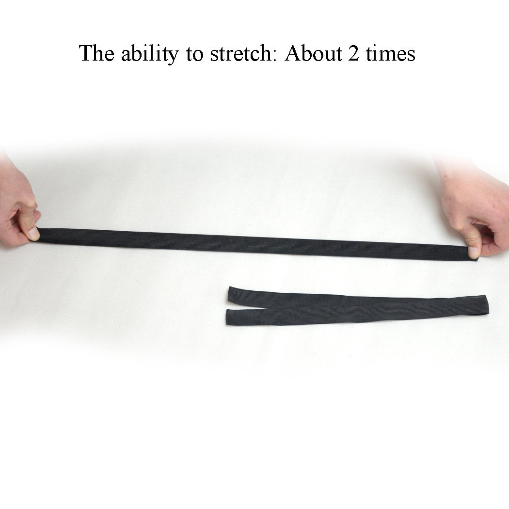 Black Elastic Bands Wig Accessories for Making Wigs/Lace Frontal/Lace Closure 2.5Cm Width 6Pcs (Elastic Band, 6Pcs) | 2.5Cm Wide Sturdy Black Elastic Bands, 6 Pieces per Set, Flexible Stretch, Wig Making, Lace Frontal and Lace Closure Fixing