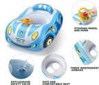 Baby Pool Float with UPF50+ Adjustable Canopy Baby Swimming Float Infant Baby Floatie Boat for Toddler