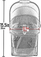 No-Zip View 360 Ultra Lite Pet Safety Carrier & Car Seat for Small Dogs & Cats Push Button Entry, 15", Sand