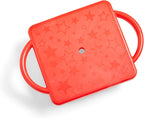 Red Indoor Scooter Board with Handles, Sit down Floor Scooter, Gym Activities for Kids, Indoor Sport Recess Games, Physical Education Equipment, Gross Motor Toy