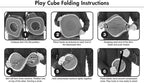 Safari Jungle Cat Play Set, Collapsible Pop-Up Cat Toys Combo with Cube, Tunnel & Hideout, Interactive Indoor Kitty Playhouse for Exercise, Hiding & Lounging