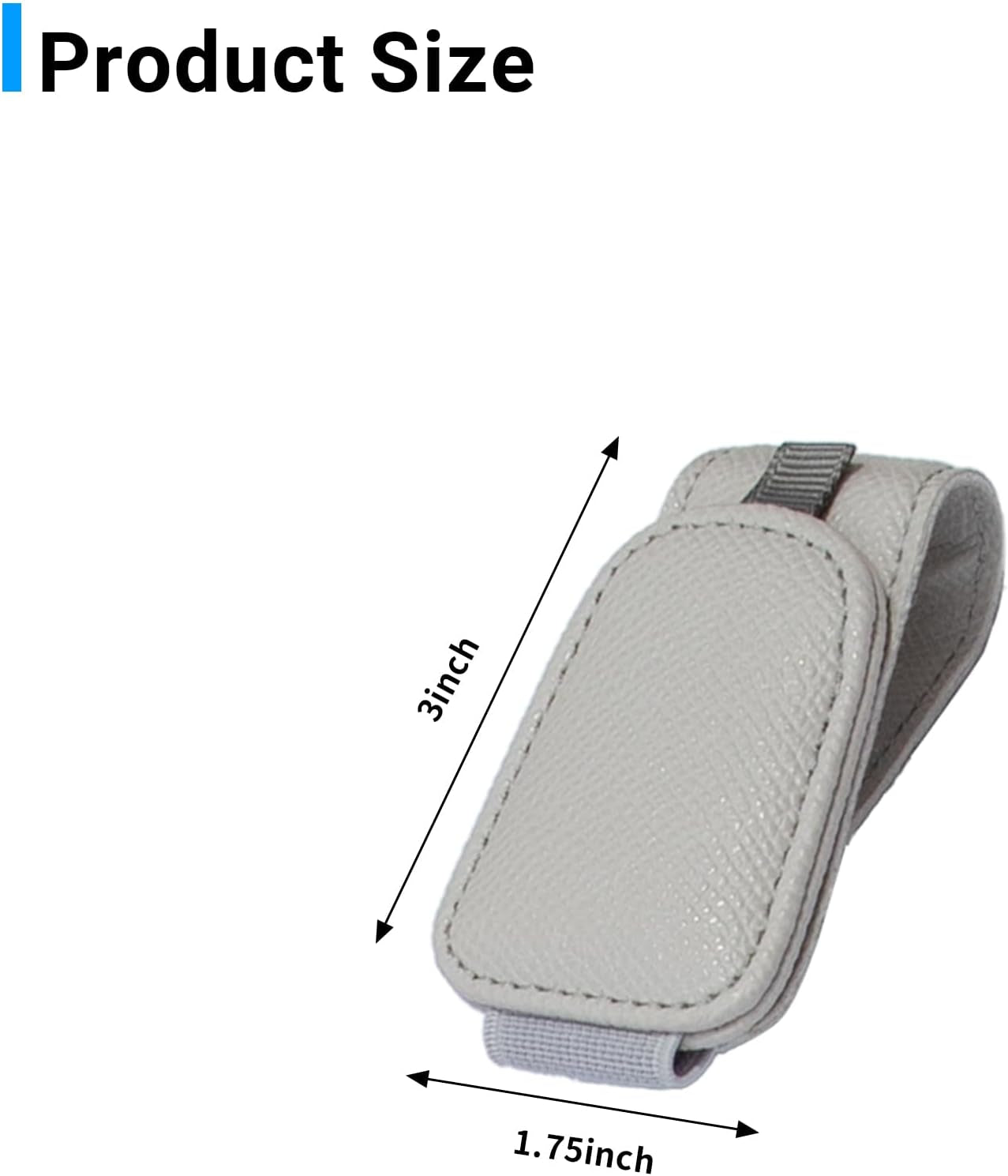 2 Packs Magnetic Sunglass Holder for Car Visor (Grey) | Magnetic Interior Car Accessories