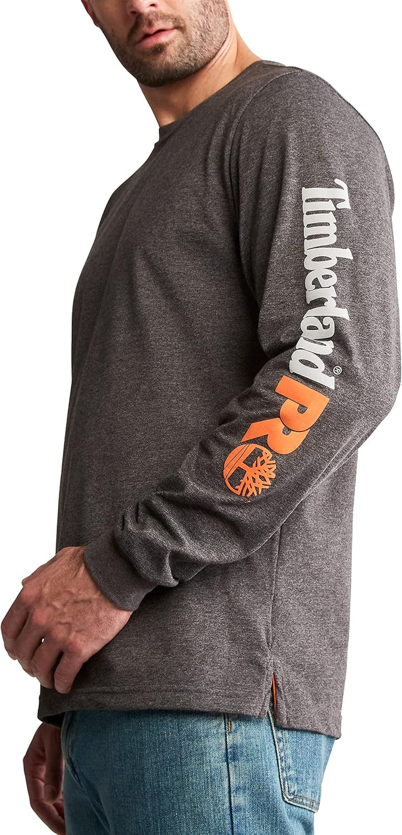 Base Plate Blended Long Sleeve T-Shirt with Logo