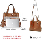Women Crossbody Handbags Genuine Leather Satchel Handbags for Women Top-Handle Shoulder Tote Purses