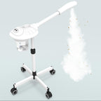 Professional Facial Steamer with Ozone, Vapor Ozono Facial Steamer Professional for Clean Skin, Firm Pores, Esthetician Steamer for Home or Salon Use, Adjustable Height and Angle,White