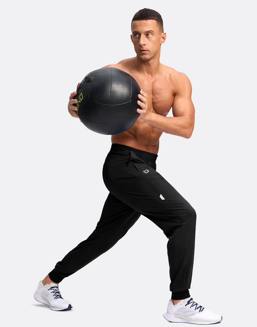 Men'S Joggers with Zipper Pockets Lightweight Athletic Workout Pants Quick Dry Sweatpants for Men Running Hiking