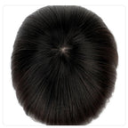 Human Hair Wig Wig Women'S Fashion Gradient Color Oblique Bangs Wig Simulation Natural Lifelike Short Straight Hair High Temperature Synthetic Wig Wig with Bangs Synthetic Wigs