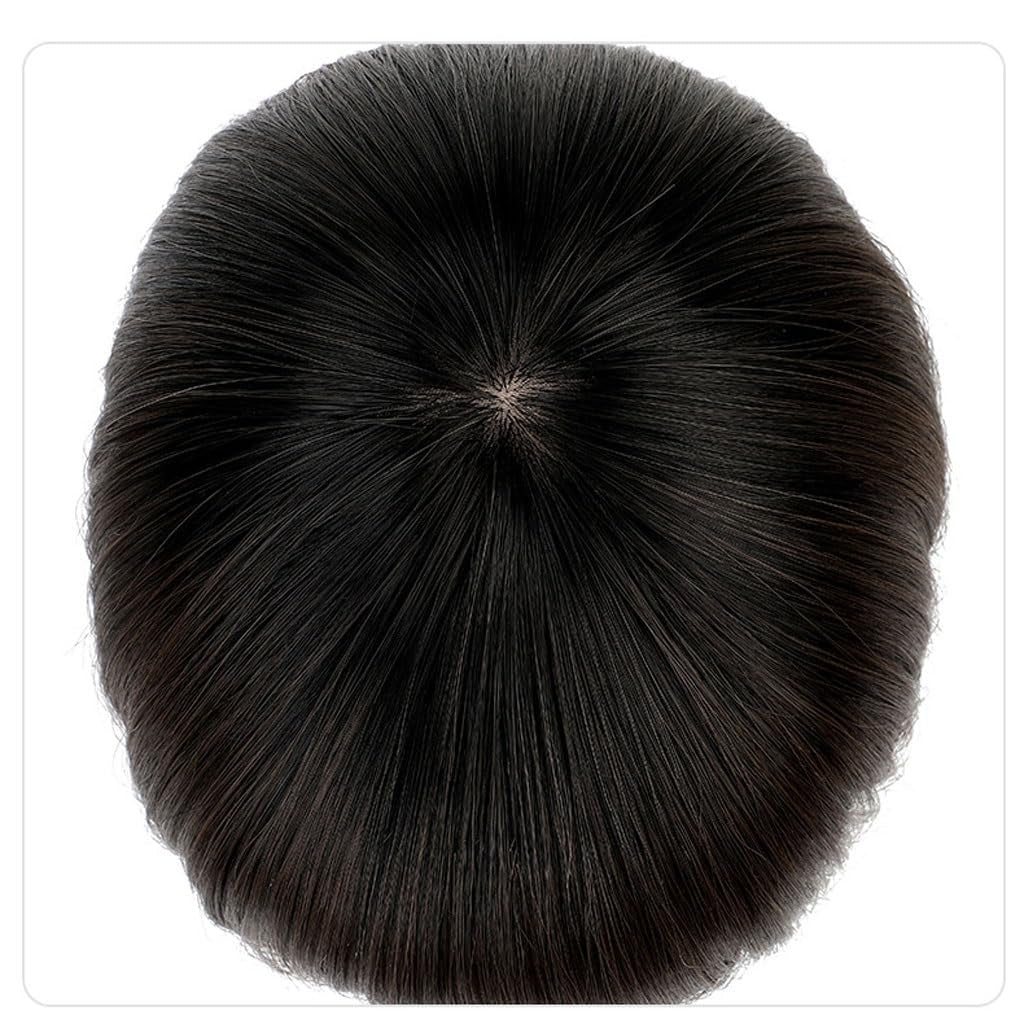 Human Hair Wig Wig Women'S Fashion Gradient Color Oblique Bangs Wig Simulation Natural Lifelike Short Straight Hair High Temperature Synthetic Wig Wig with Bangs Synthetic Wigs