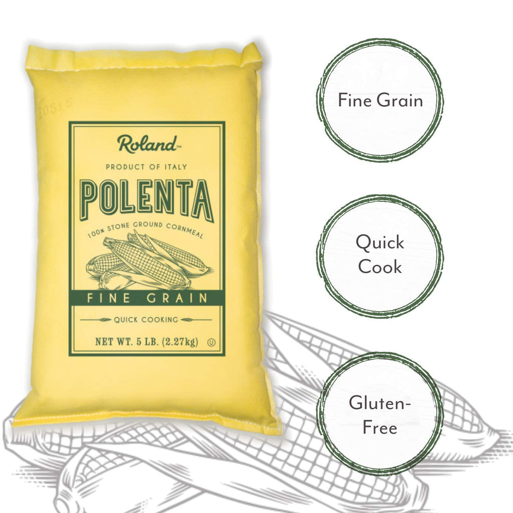 Fine Grain Yellow Polenta from Italy, 5 Lb Bag (72162)