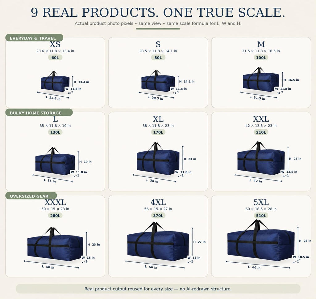 Extra Large Storage Duffle Bag for Travel, Black Big Traveling Duffle Bag