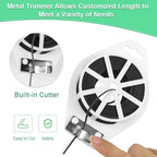 328 Feet Garden Plant Twist Tie with Cutter for Gardening, Home, Office (Black) | Garden Ties, Cut Custom Lengths, Easy to Bend and Wrap, Plastic Coated Wire for Supporting Tomatoes and Training Plants