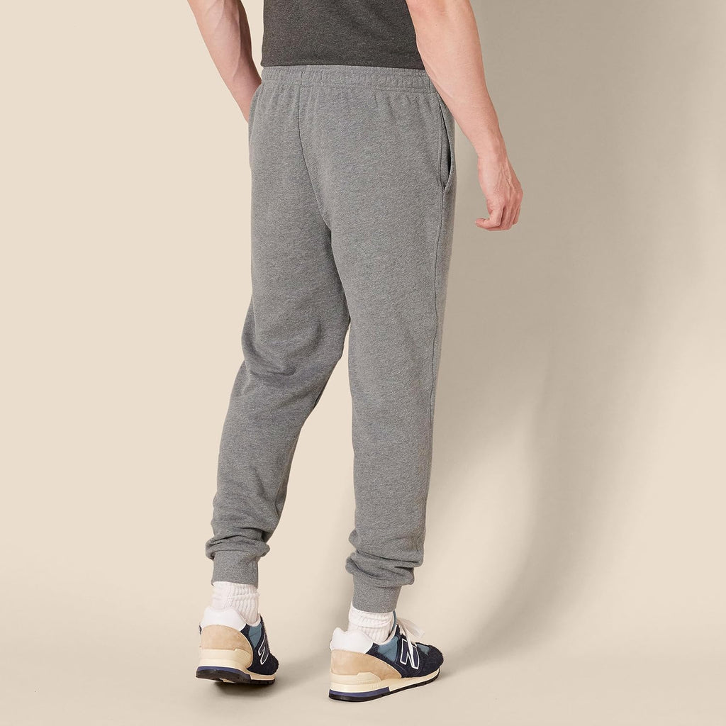 Men'S Relaxed Fit Fleece Joggers Sweatpants with Drawstring Waist, Tapered Leg, Ribbed Cuffs, Brushed Interior