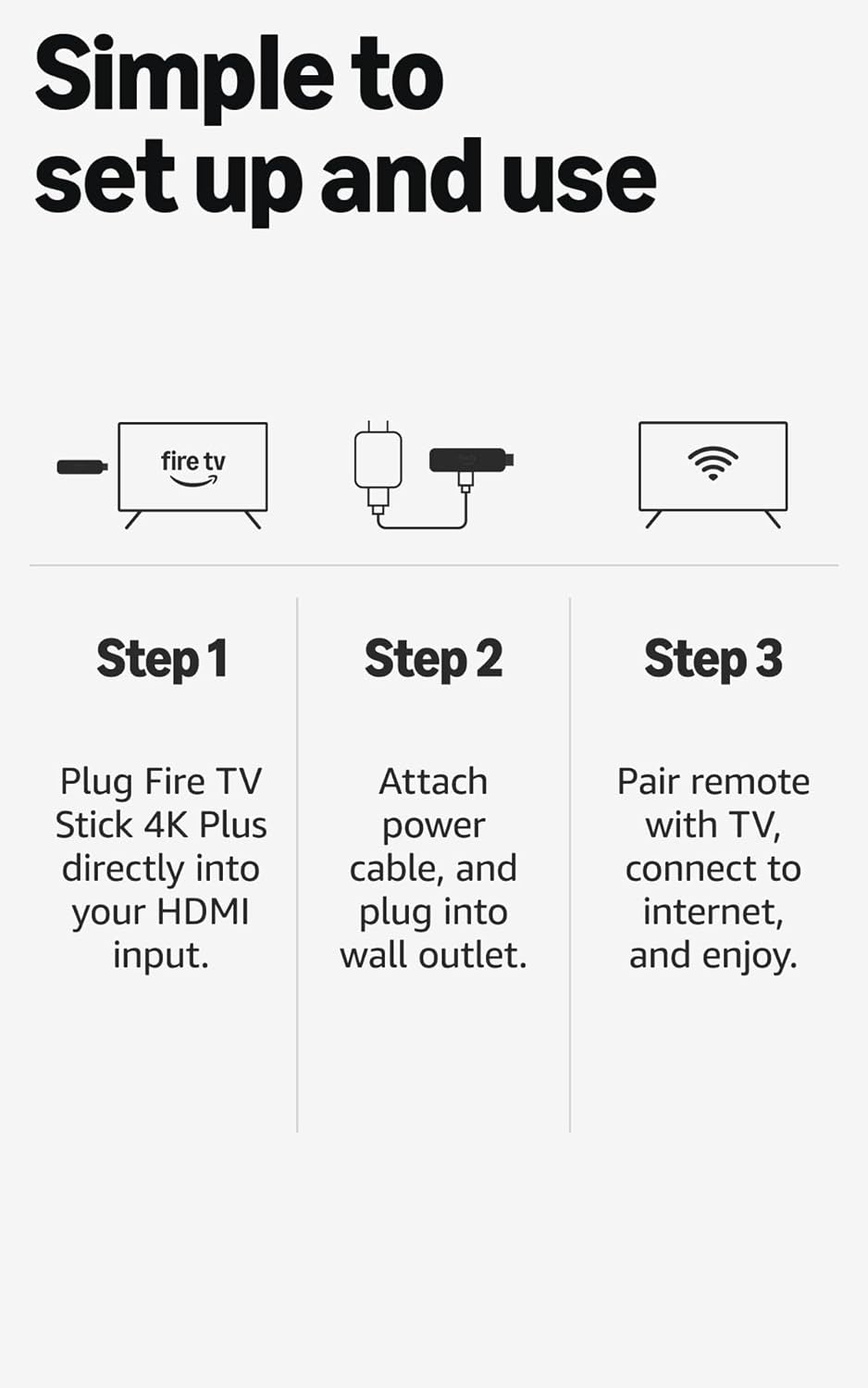 Fire TV Stick 4K plus (Newest Model) with Ai-Powered Fire TV Search, Wi-Fi 6, Stream Hundreds of Thousands of Movies and Shows, Free & Live TV, Find Shows Faster with Alexa+