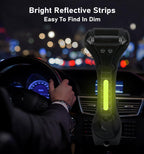 Car Safety Hammer 4 Pack, Car Window Glass Breaker and Seat Belt Cutter Auto Emergency Escape Tool with Light Reflective Tape for Family Rescue, Life Saving Survival Kit