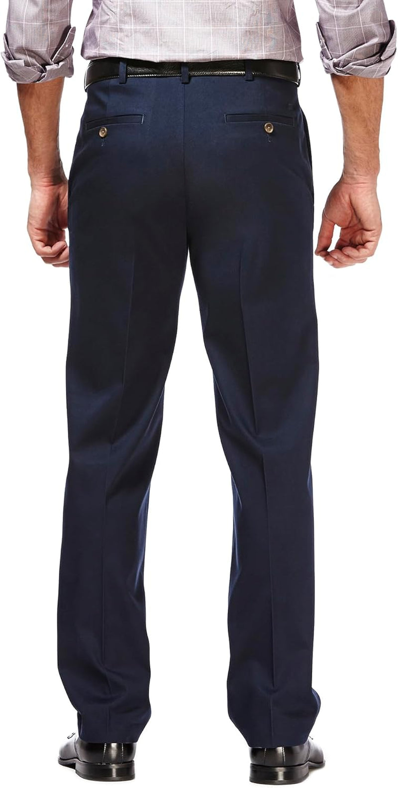 Men'S Classic Fit Premium No Iron Khaki Pleated Pant
