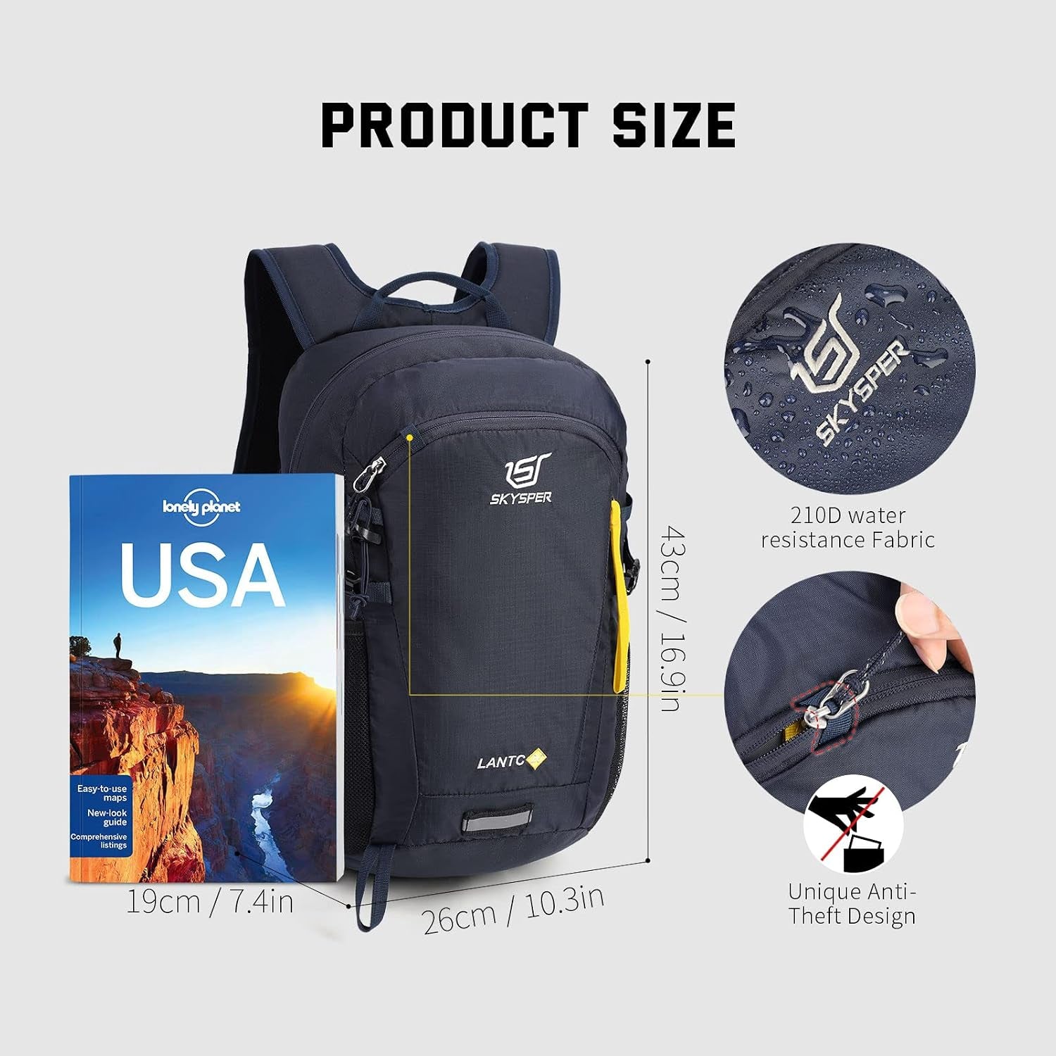 Small Hiking Backpack, 20L Lightweight Travel Backpacks Hiking Daypack for Women Men