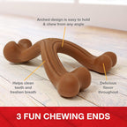 Power Chew Easy-Hold Wishbone Dog Chew Toy, Small | Bison Flavor, Durable Dog Toys for Aggressive Chewers, Discourages Destructive Chewing, for Small Breeds up to 25 Lbs