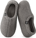 Women'S Fuzzy Curly Fur Fleece Lining Memory Foam Loafer Slippers | Non-Slip,Indoor and Outdoor,Machine-Washable,Warm,Bedroom